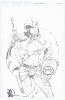 Lady Mechanika WonderCon Pencils Print